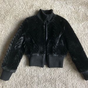 Faux fur jacket